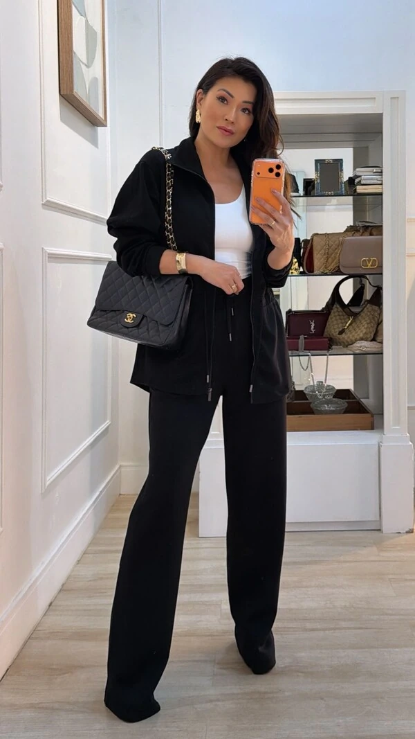 Conjunto Moletom Samira Parka e Calça Pantalona