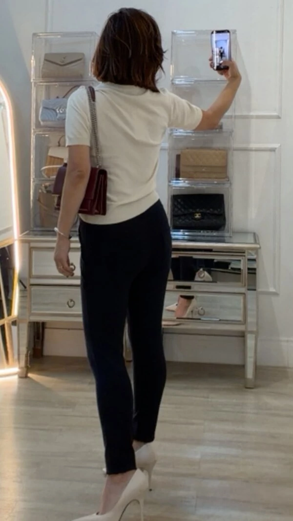 Blusa Tricot Estampa Em Losangos Livia Mangas Curtas