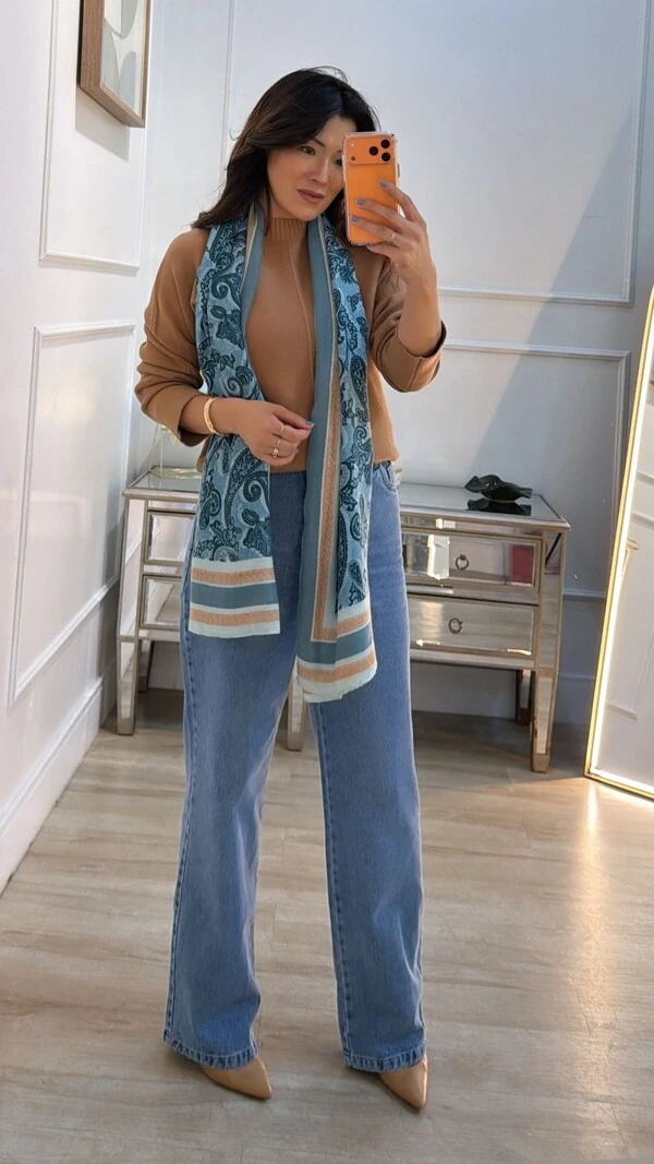 Blusa Tricot Nervura Trançada Frontal Zoe Detalhes Canelados