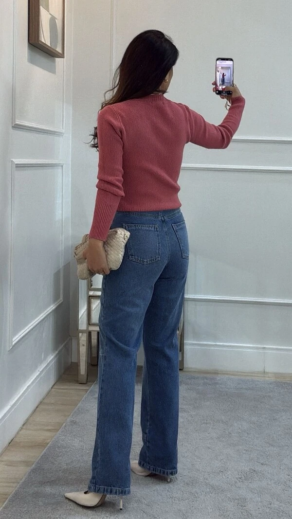 Blusa Tricot Antonia Canelado Com Trançado Triplo Frontal