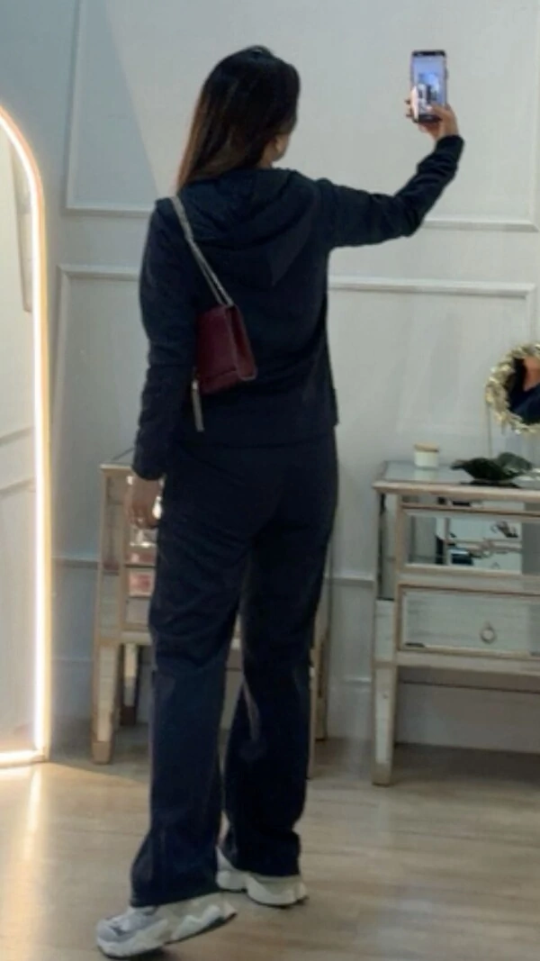 Calça Moletom Leila Pala Larga Com Amarração Frontal