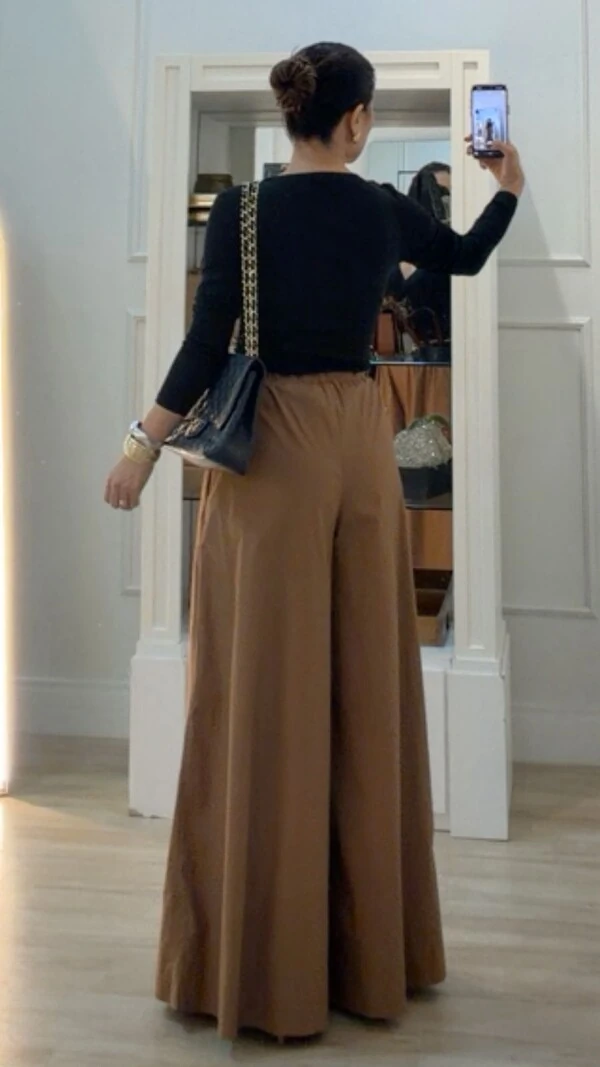 Blusa De Malha Decote V Transpassado Lina Mangas Longas