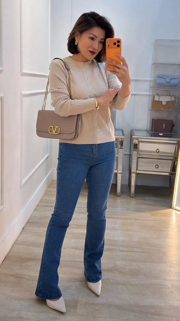 Blusa Tricot Texturas Na Diagonal Alana Trançados Triplos