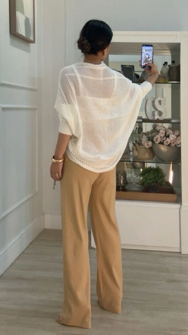 Twin Set Tricot Sheyla Com Entremeios Blusa Regata & Cardigan