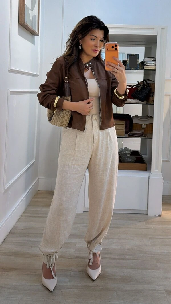 Jaqueta Casaco Suede Gola Alta Amora Botões E Zíper Prata