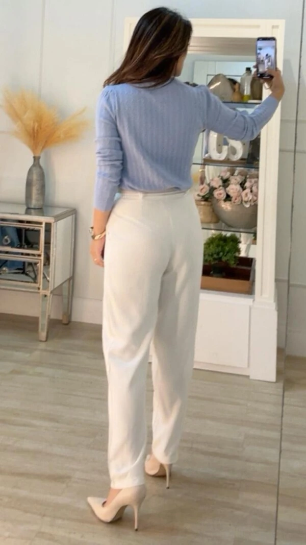 Blusa Tricot Wendy Trançados Texturizados E Entremeios Pela Peça