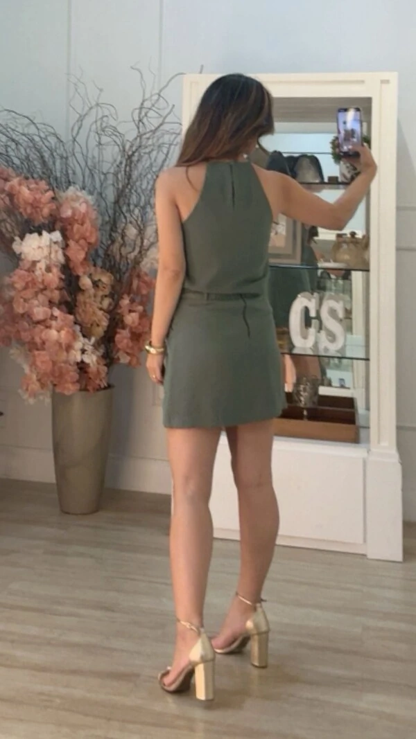 Shorts Saia Pamela Bolsos Com Nervura