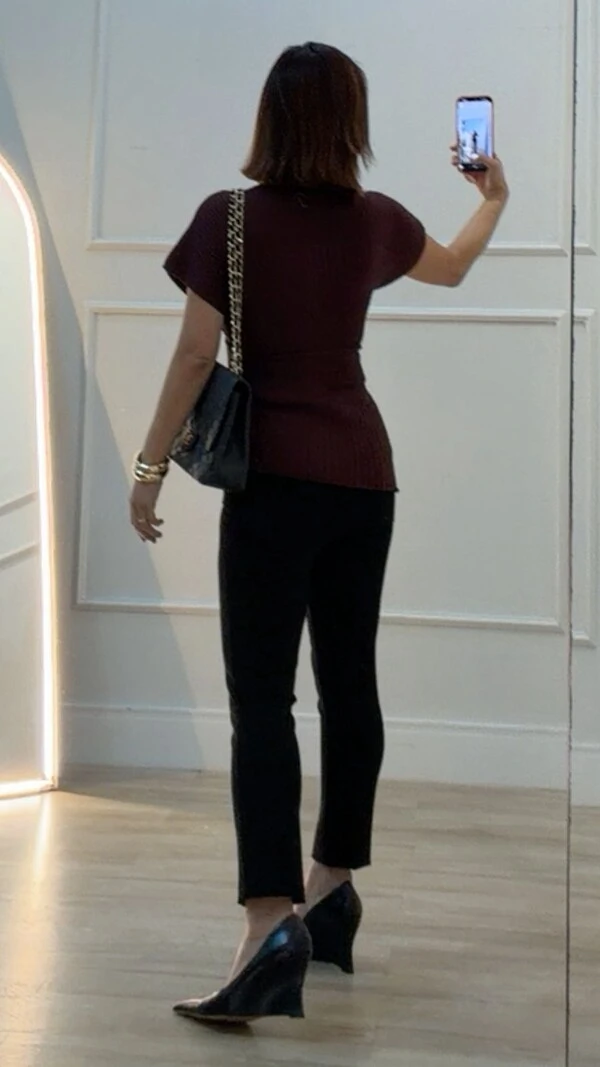 Blusa Tricot Canelado Assimétrica Catherine