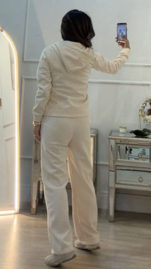 Calça Moletom Leila Pala Larga Com Amarração Frontal