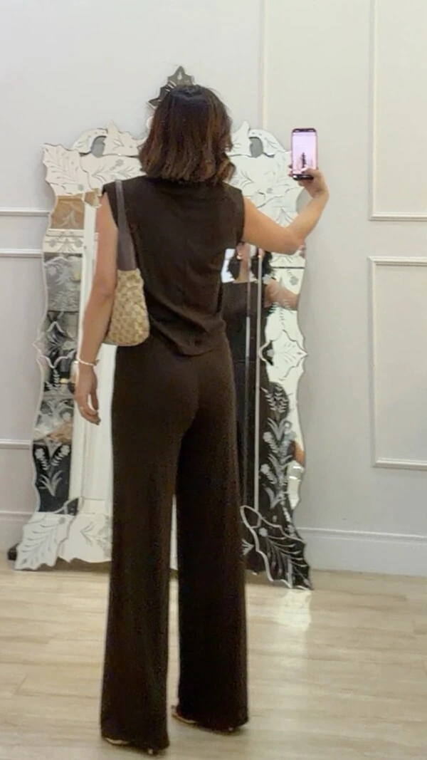 Calça Pantalona Shirley Amarração Frontal