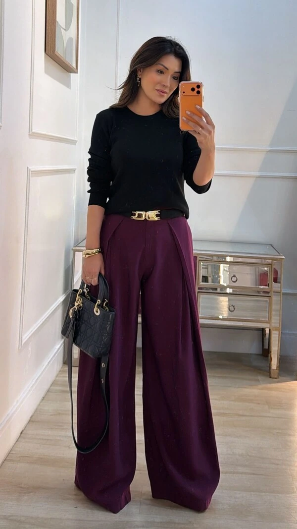 Blusa Tricot Manoela Punhos E Barrado Canelados