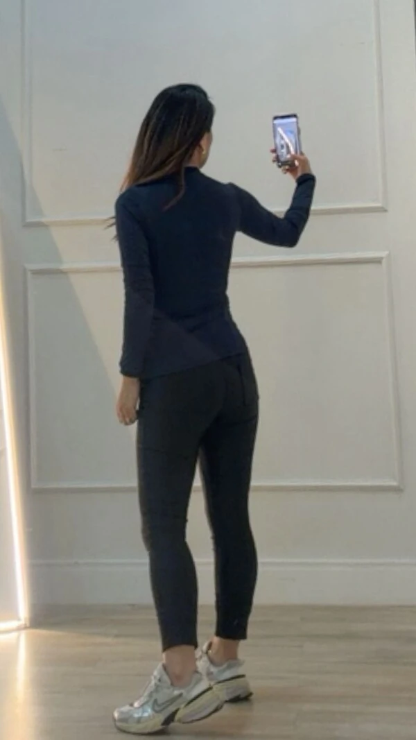 Jaqueta Malha Tecnológica Gola Alta Milena