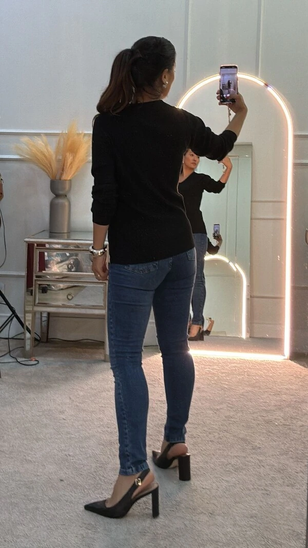 Blusa Tricot Canelado Solange Decote V