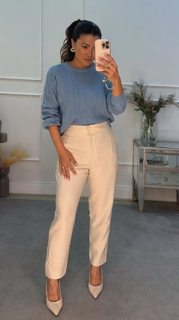 Blusa Tricot Sueli Com Maxi Trançados