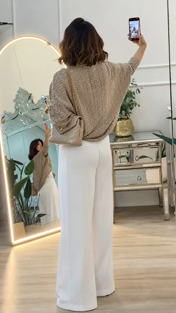 PRÉ-VENDA DATA ESTIMADA DE ENVIO DIA 04/11 Kimono Capa Tricot Lulu Punhos Largos Canelados