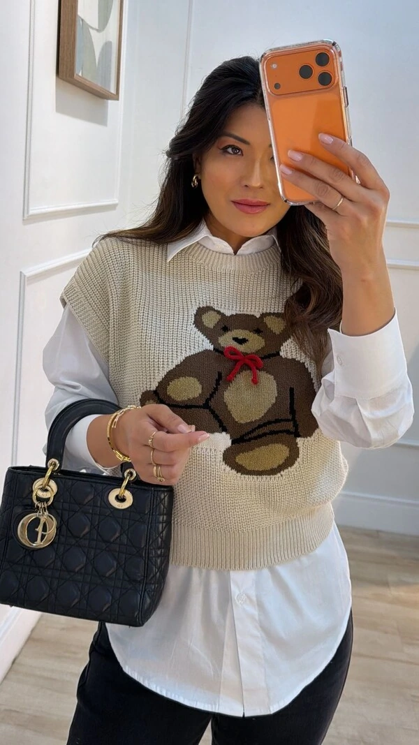 Tricot Amplo Toy Mangas Curtas