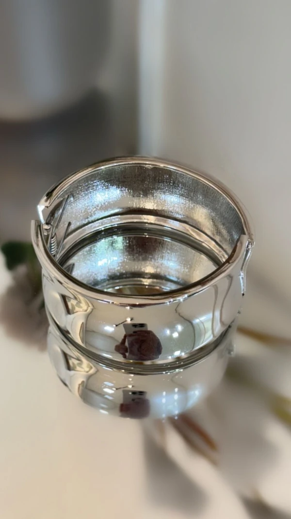 Bracelete Liso Largo Oval