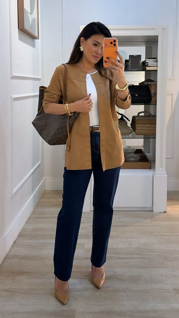 Max Cardigã Suede Suelen