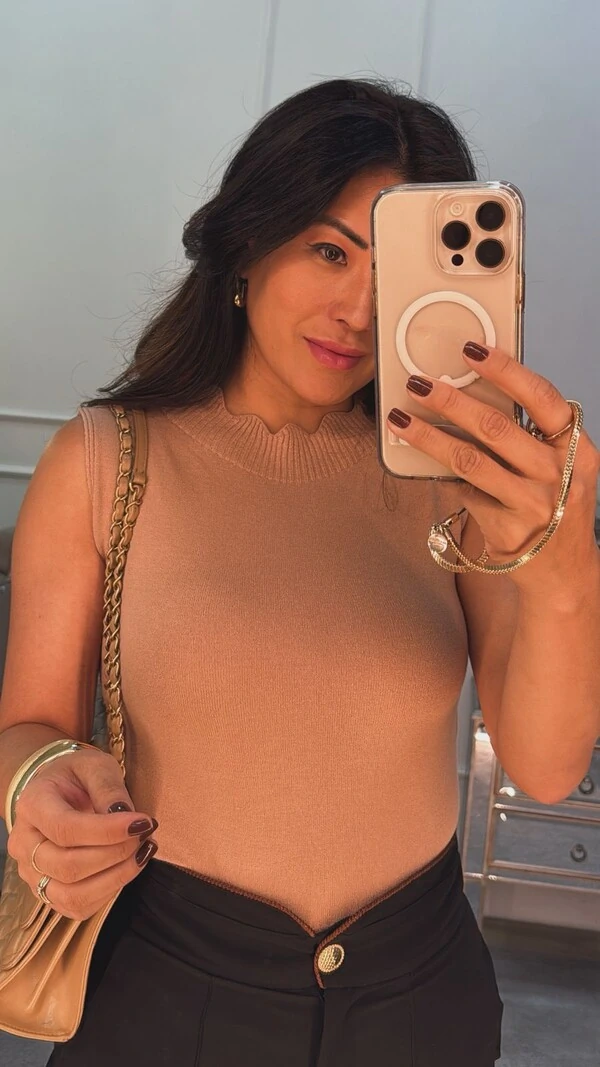 Regata Tricot Pietra Gola E Barrado Nuvem