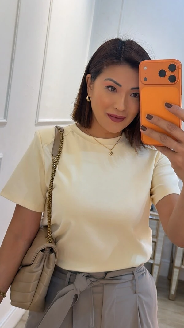 Blusa De Malha Lucy Com Ombreiras