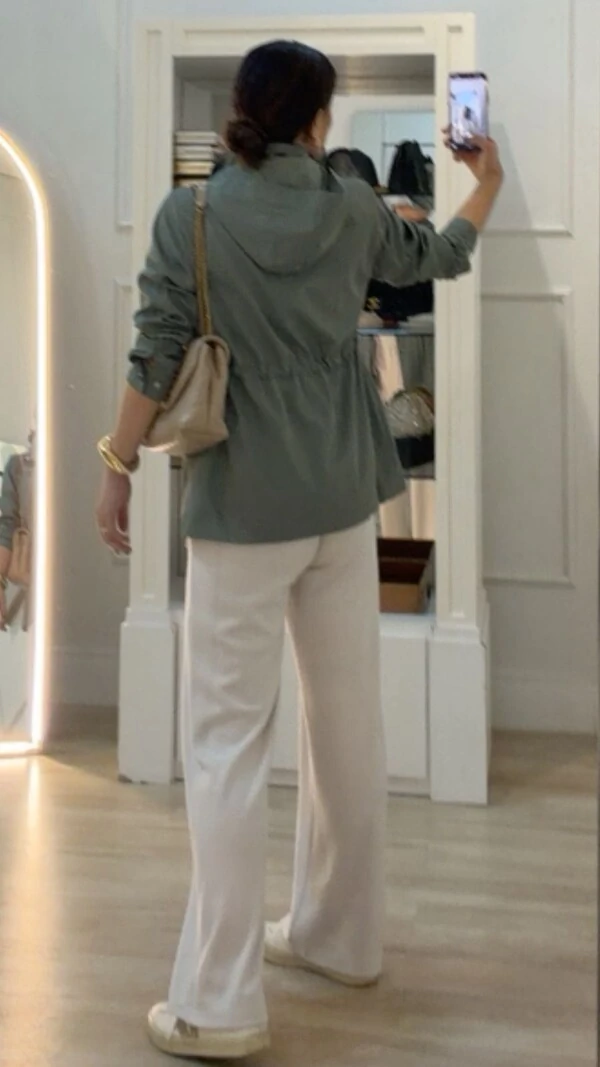 Parka Capuz Removível Maya Detalhe Bicolor Vivo E Pesponto