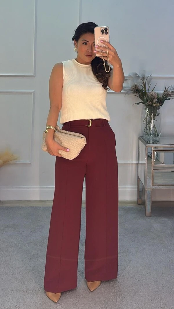 Blusa Colete Tricot Canelado Halley Detalhe Gola Enrolado