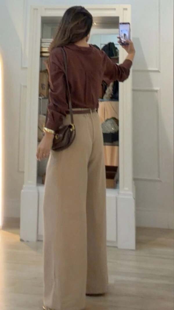 Maxi Camisa Detalhe De Pregas Nos Punhos E Posterior