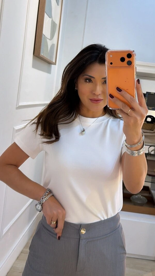 Blusa Básica De Malha Milena