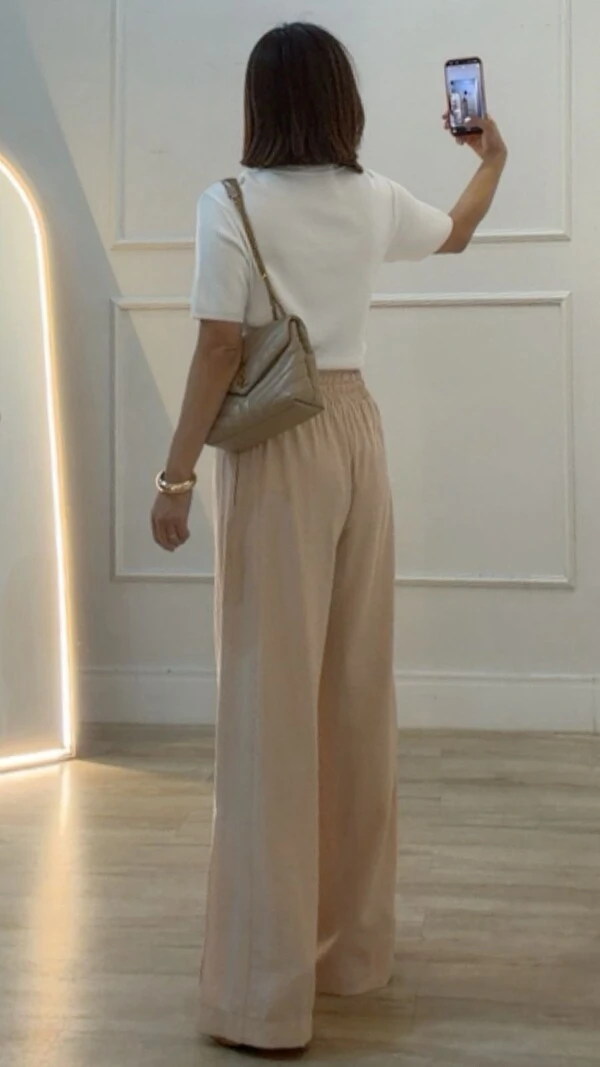 Blusa Tricot Gola Alta Simone Mangas 3/4