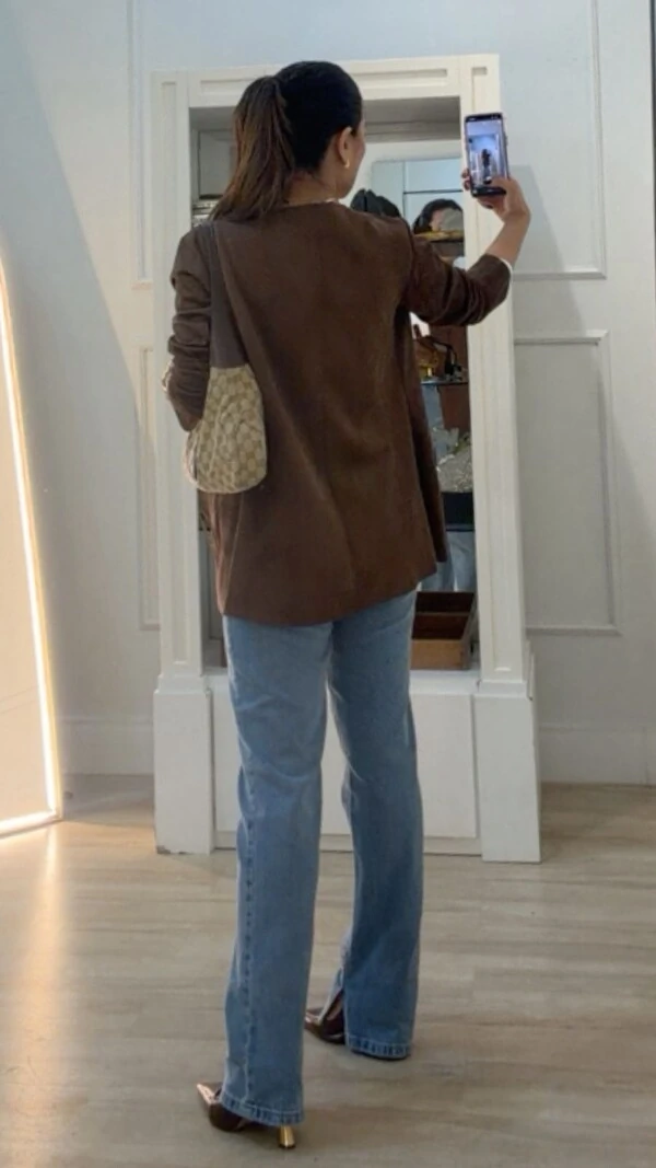 Max Cardigã Suede Suelen