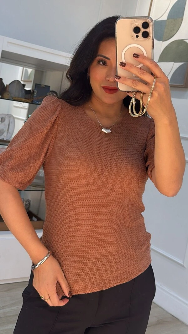 Blusa Tricot Amanda Mangas Princesas