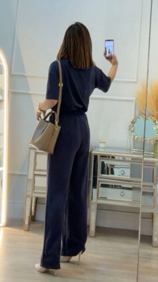 Conjunto Helena Blusa E Calça Pantalona