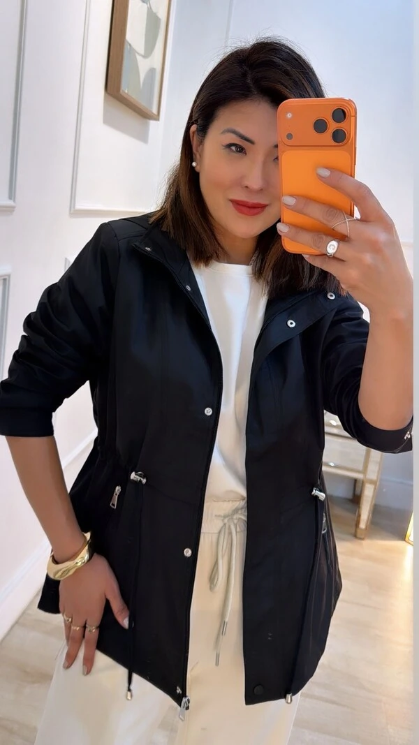 Parka Casaco Amanda Capuz Removível