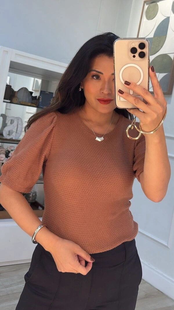 Blusa Tricot Amanda Mangas Princesas