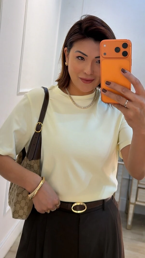 Blusa De Malha Básica Suellen Mangas Curtas