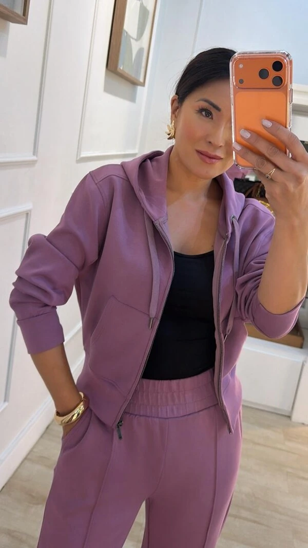 Conjunto Moletom Margareth Blusa E Calça Pantalona