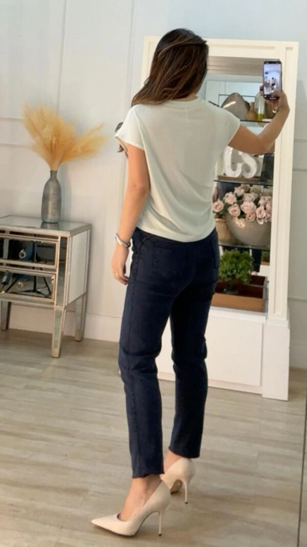 Blusa Ampla Steff Canelada Com Detalhes Texturizados