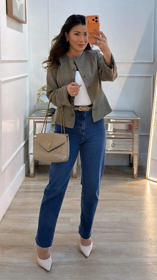 Jaqueta Casaco Suede Monique Botões Amadeirados