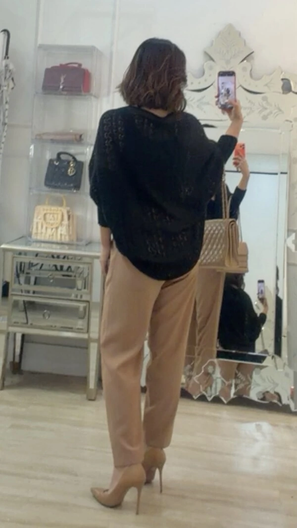 PRÉ-VENDA DATA ESTIMADA DE ENVIO DIA 22/10 Kimono Capa Tricot Lulu Punhos Largos Canelados