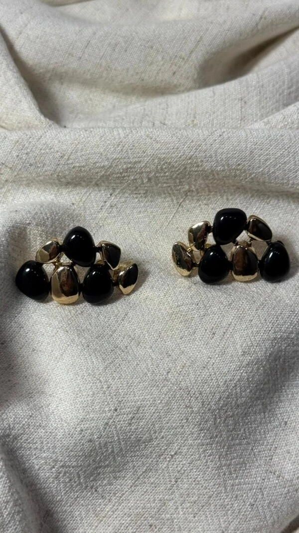 Brinco Pedras Bicolor