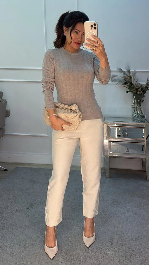 Blusa Tricot Maysa Nervuras Em Formato De Quadrado