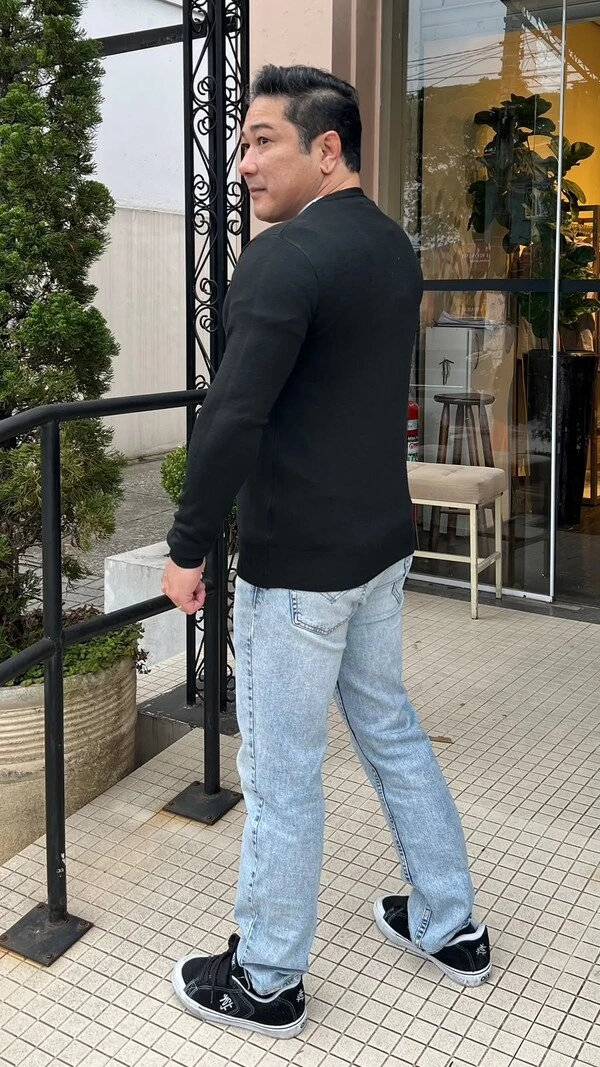 Suéter Tricot Gola Careca Fabio Mangas Longas