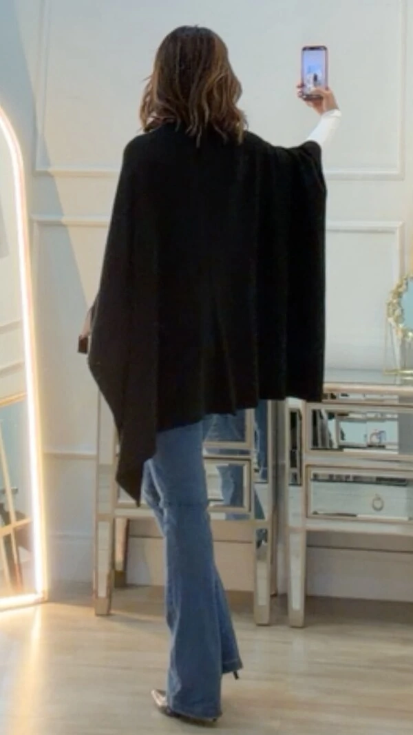 Poncho Tricot Raika Transpasse Frontal