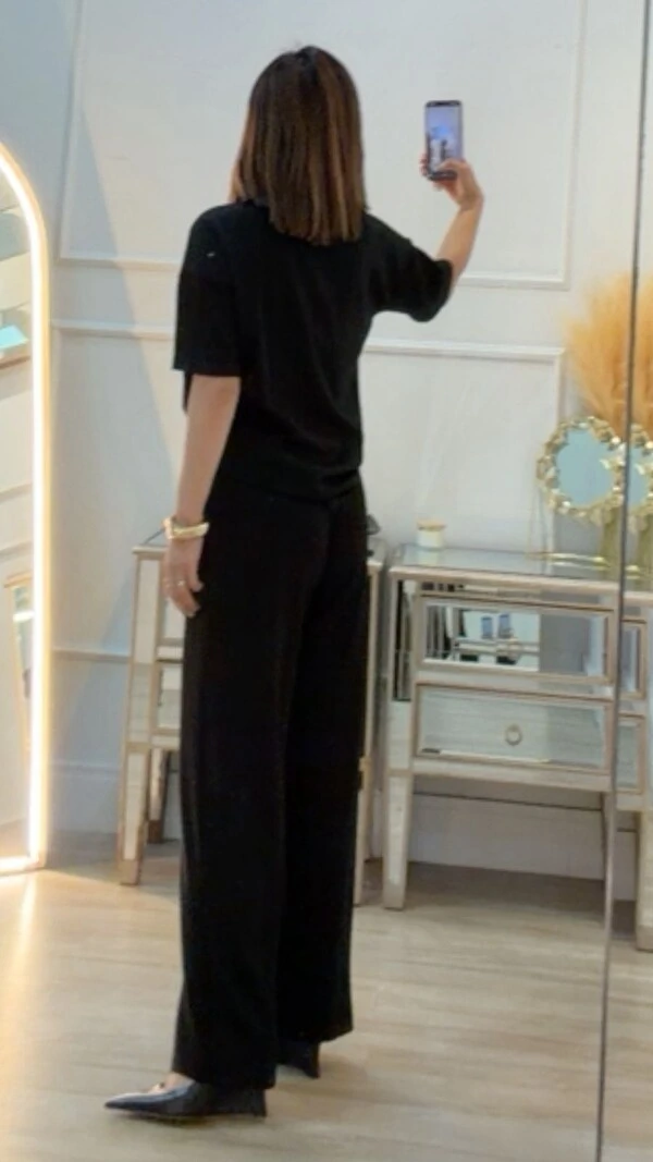 Conjunto Helena Blusa E Calça Pantalona