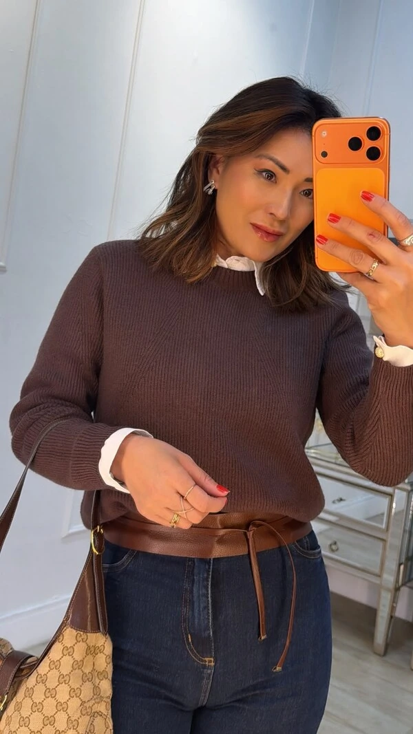 Blusa Tricot Canelado Olga Detalhe De Entremeios Nas Mangas