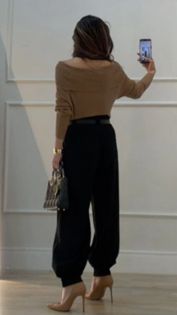 Blusa Tricot Canelada Thais Ombro À Ombro