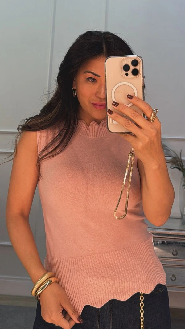 Regata Tricot Pietra Gola E Barrado Nuvem