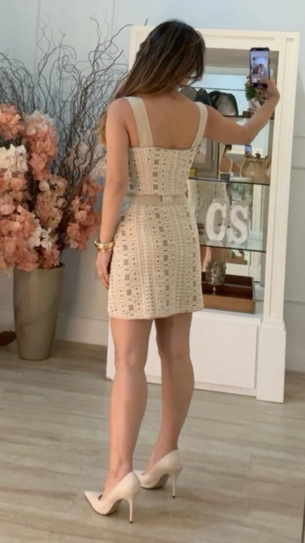 Cropped Renda Amanda Decote Reto