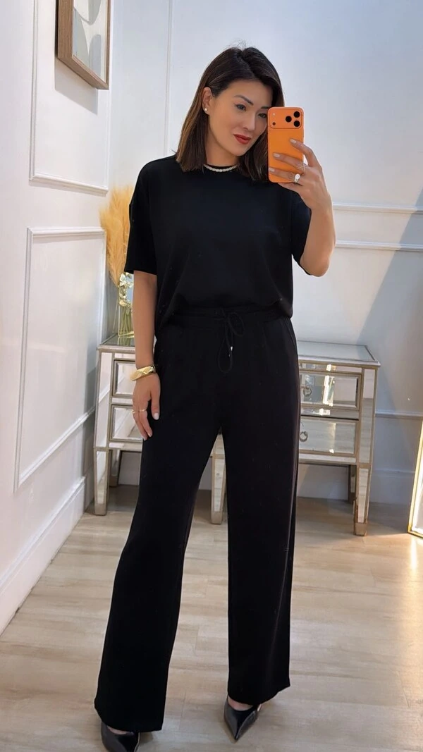 Conjunto Helena Blusa E Calça Pantalona