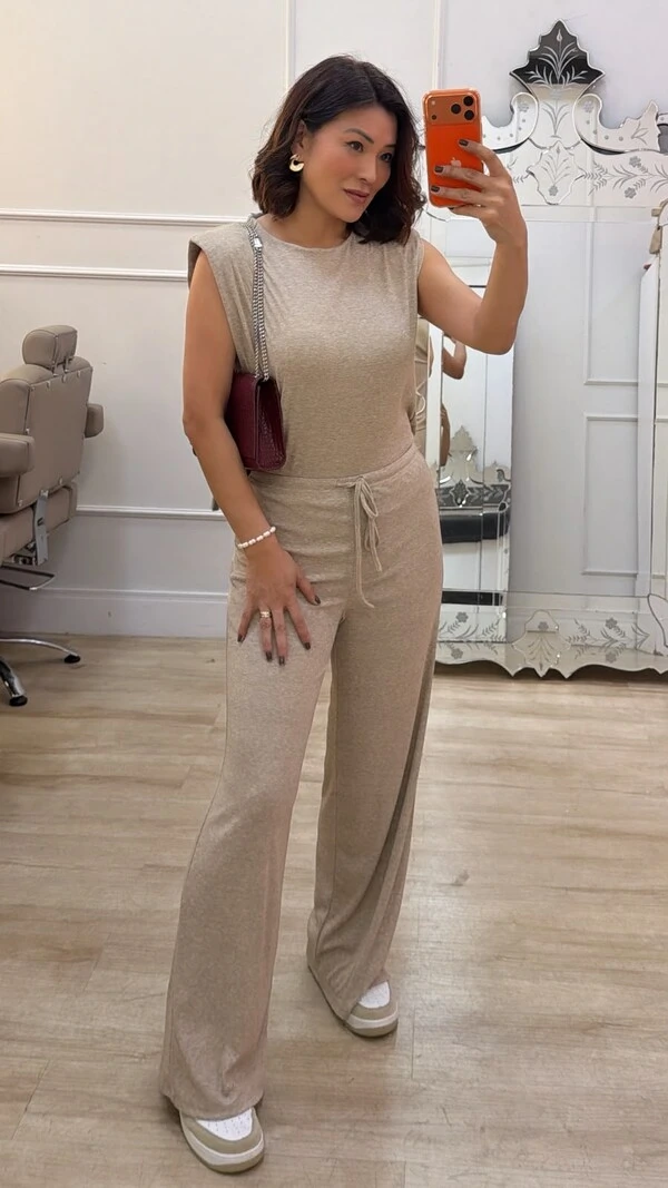 Blusa Muscle Shirley Com Ombreiras